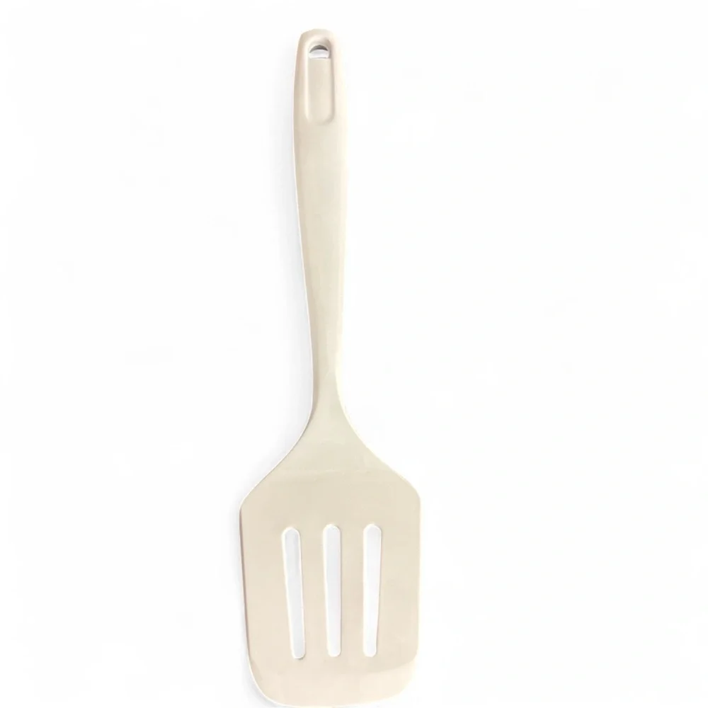 Basic Melamine Slotted Turner/Spatula, 11.25 inch, White 2015